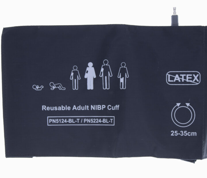 Reusable NIBP Single Hose Cuff Adult  25cm to 35 cm Grey