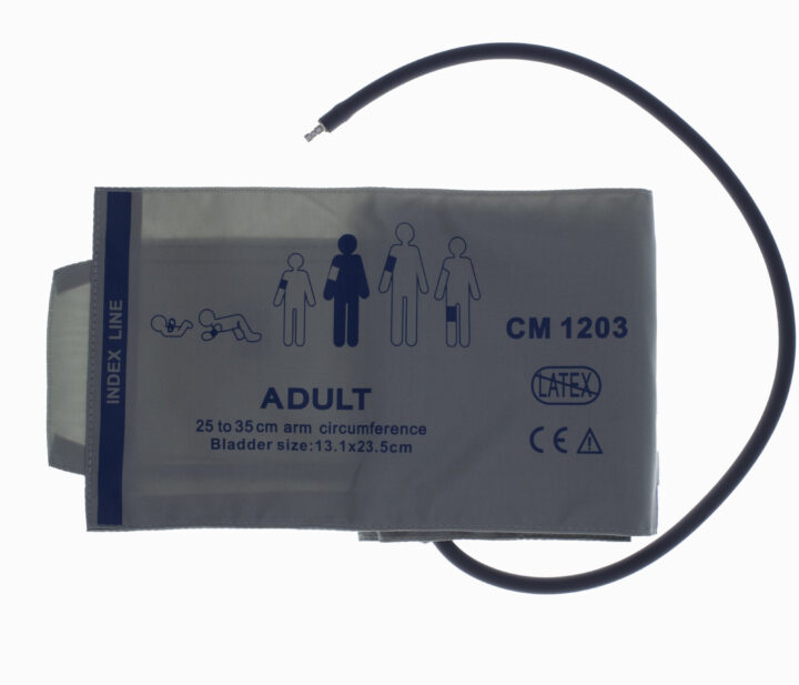 Reusable NIBP Single Hose Cuff Adult  25cm to 35 cm Grey