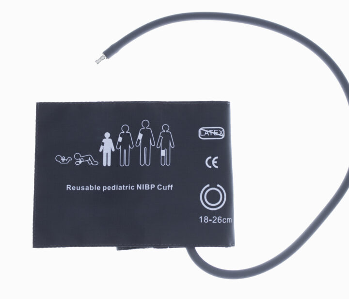Reusable NIBP Single Hose Cuff Paediatric  18cm to 26 cm Grey